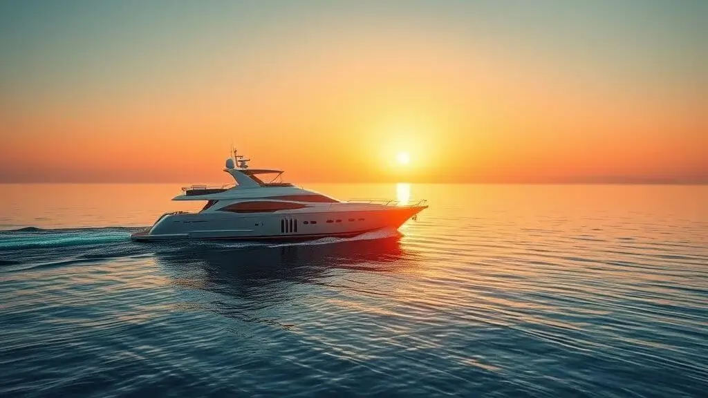 Sunset yacht